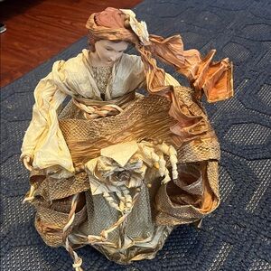 Elegant Gold and Brown Christmas tree topper